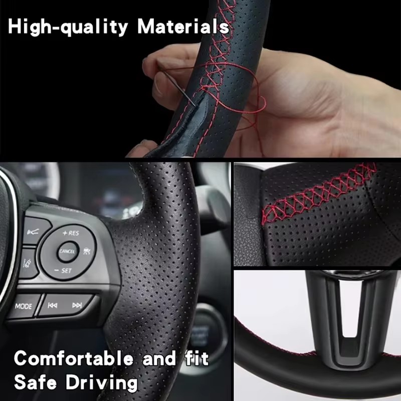 for Honda Accord Euro 2008-201 - Car Steering Wheel Cover Anti Slip Breathable recension och pris
