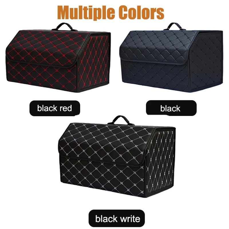 Foldable PU Leather Car Trunk  - Car Trunk Organizer Foldable Storage Box recension och pris